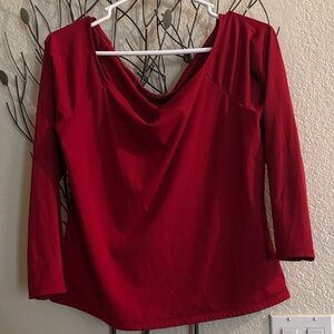 Old Navy Red Long Sleeve Top